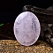 Natural Rose Quartz Oval Palm Stone Massager, Worry Stone for Anxiety Therapy, 45x35x15mm