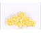 Quicksand Sequin Plastic Cabochons, for Hair Ornament & Costume Accessory, Cloud, Yellow, 7.7x4.7cm