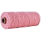 100M Round Cotton Cord, for Gift Wrapping, DIY Craft, Hot Pink, 2mm, about 109.36 Yards(100m)/Roll