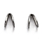 Non-Tarnish 304 Stainless Steel Pendant Bails, Teardrop, Stainless Steel Color, 5.5x4x3mm, Hole: 2.5x3mm