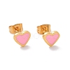 304 Stainless Steel Enamel Stud Earrings EJEW-B009-06G-02-1