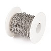 Tarnish Resistant 304 Stainless Steel Paperclip Chains CHS-F010-01E-P-4