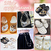 Heart with Butterfly/Infinity Alloy Rhinestone Link Shoe Decoration Chain FIND-AB00008-6