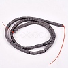 Electroplate Non-magnetic Synthetic Hematite Beads Strands G-J170B-3x3mm-03-2