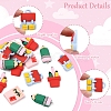 16Pcs 4 Styles Stationery Theme Resin Pendants RESI-FS0001-89-2
