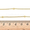 1.2MM Brass Ball Round Snake Chain Necklaces for Women Men X-NJEW-F350-03G-5