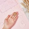 DIY Heart Wine Glass Charms Making Kits DIY-SC0021-51-3