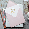 Hot Stamping BOPP Thank You Gift Sticker Rolls STIC-WH0004-20-5