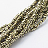 Electroplate Glass Beads Strands X-EGLA-J144-FP-A04-1