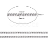 Tarnish Resistant 304 Stainless Steel Curb Chains CHS-R008-05-6