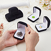 Plastic Cover with Velvet Brooch Packing Boxes VBOX-WH0012-04B-3
