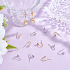 24Pcs 2 Colors 304 Stainless Steel Earring Hooks STAS-UN0063-73-2