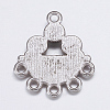 Alloy Rhinestone Connector Settings EA10681Y-3