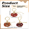 3Pcs 3 Colors Valentine's Day Flower Embroidery Silk & Satin Drawstring Sachet Bags with Tassel AJEW-LP0012-28A-2