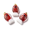 Handmade Lampwork Pendants LAMP-A007-01G-04-04-1
