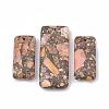 Synthetic Gold Line Regalite/Imperial Jasper/Sea Sediment Jasper Pendants X-G-S328-002D-1