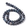 Natural & Dyed Crackle Agate Bead Strands G-T056-6mm-01-2