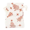 Christmas Theme Cotton Fabric Cloth Bag ABAG-H104-B-2