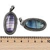 Natural Colorful Fluorite Pendants G-I370-07AS-10-3