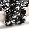 Electroplate Glass Beads Strands GR12MMY-27S-3