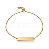 304 Stainless Steel Box Chain Slider Bracelets BJEW-M233-03G-1