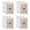Heart Plastic Stickers DIY-TADJ0002-006C-1