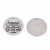 Non-Tarnish 201 Stainless Steel Pendants LS-STAS-T064-38P-24-1