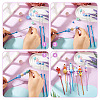 4Pcs DIY Alloy Beadable Crochet Hooks AJEW-TA0003-50C-4