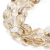 Full Plated Electroplate Glass Beads Strands EGLA-G037-04A-FP03-3