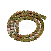 Natural Unakite Beads Strands G-M403-A23-02-3