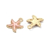 10Pcs 5 Colors Alloy Enamel Pendants ENAM-YW0002-66-2
