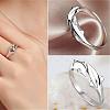 Simple Fashion Style Brass Dolphin Lover Cuff Rings RJEW-EE0002-003P-B-7
