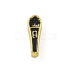 Rack Plating Brass Enamel Beads KK-U029-22G-02-1