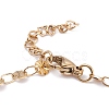 PVD Vacuum Plating 304 Stainless Steel Flat Round Link Chain Bracelets BJEW-I295-05C-G-2