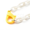 Personalized ABS Plastic Cable Chain Necklaces NJEW-JN03479-3