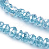 Electroplate Glass Beads Strands EGLA-R048-2mm-M-3