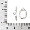 Brass Toggle Clasps KK-CBAFC6C-07F-P-4