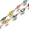 304 Stainless Steel Enamel Chains CHS-P006-08G-A-2