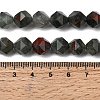 Natural African Bloodstone Beads Strands G-Z119-A28-03-6