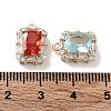 Brass Micro Pave Cubic Zirconia Charms KK-F871-22G-3