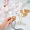 CRAFTDADY 220Pcs 11 Styles Paper Necklace Display Cards CDIS-CD0001-03-11