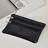 2Pcs 2 Colors PU Leather Zipper Wallets ABAG-LP0001-91A-3