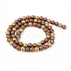 PVD Vacuum Plating Non-magnetic Synthetic Hematite Beads Strands G-F682-01A-2