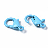 Spray Painted Eco-Friendly Alloy Lobster Claw Clasps PALLOY-T080-06E-NR-5