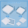 BENECREAT 6Pcs 2 Styles Square Plastic Loose Diamond Storage Boxes CON-BC0007-16-2