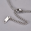 304 Stainless Steel Tiered Necklaces STAS-D232-05P-3