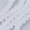 Baking Paint Transparent Glass Bead Strands GLAA-S031-8mm-13-1