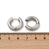 202 Stainless Steel Polishing Hoop Earrings EJEW-M106-02P-01-5