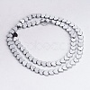 Non-magnetic Synthetic Hematite Beads Strands G-Q883-6x6mm-6-2