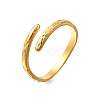 304 Stainless Steel Simple Line Open Cuff Rings RJEW-M072-11G-2